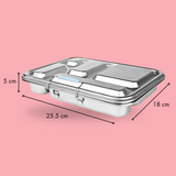 five compartment stainless steel lunch box with external dimensions nudie rudie lunch box 