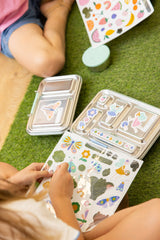 reusable lunch box stickers fairy garden design