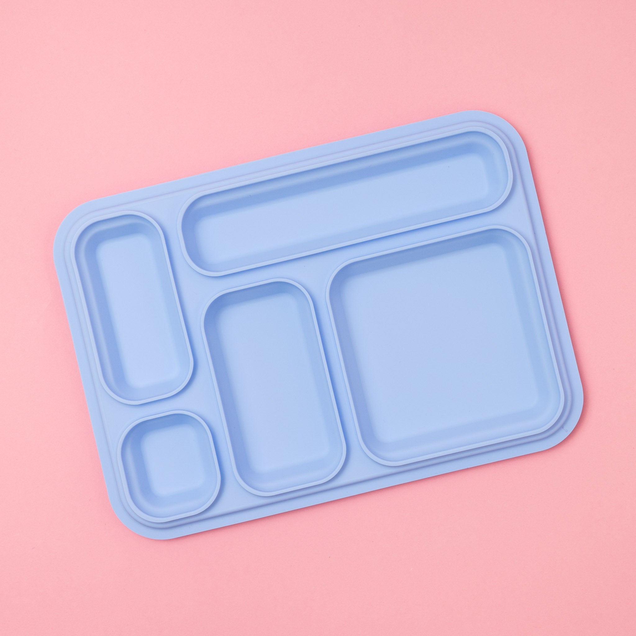 light blue replacement seal for 5 compartment stainless steel lunch box 